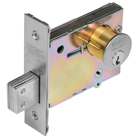 Sargent Mortise Classroom Deadbolt, Mortise Conventional LA Keyway, US26D 4877 26D